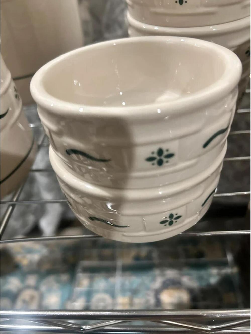 Longaberger Pottery Custard Cups Ramekins